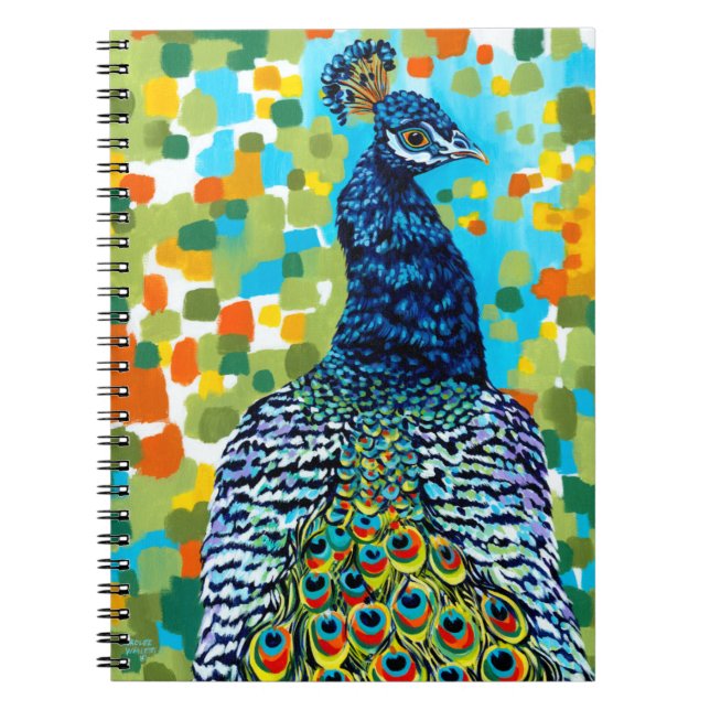Plumed Peacock II Anteckningsbok (Framsidan)