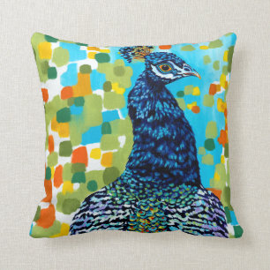 Plumed Peacock II Kudde