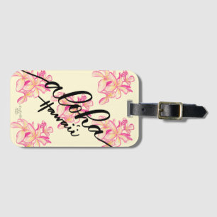Plumeria Aloha Hawaii hänger lös märkre Bagagebricka