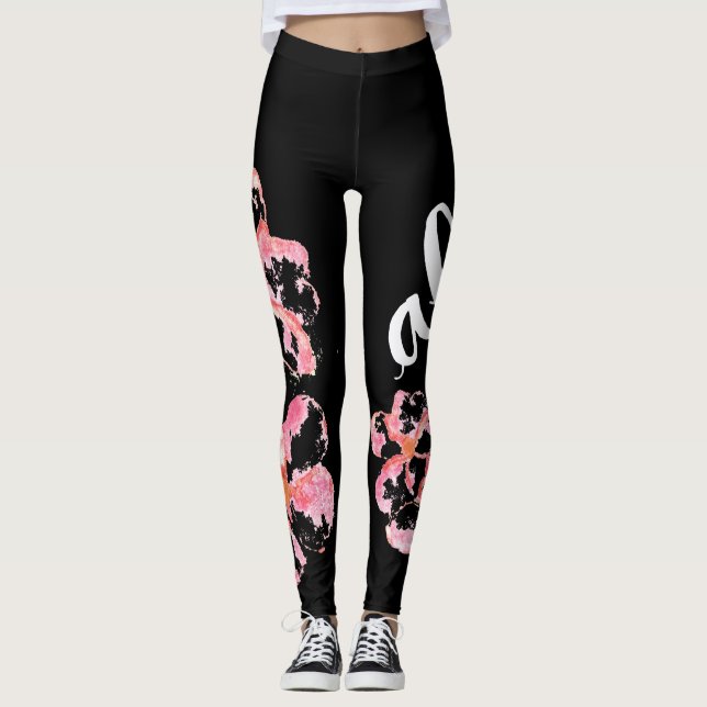 Plumeria Aloha Leggings (Framsida)