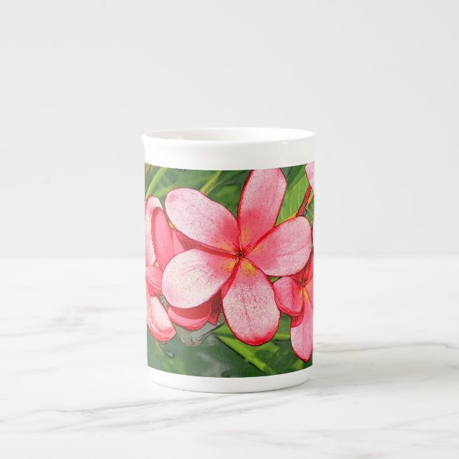 plumeria benporslin mugg (Framsidan)