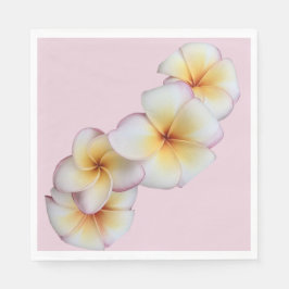 Plumeria Blommor  Pappersservett
