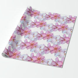 Plumeria Blooms i Rosa Presentpapper
