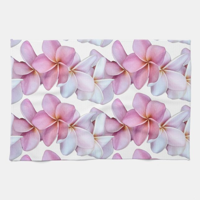 Plumeria Blooms Kitchen Towels Kökshandduk (Horisontell)