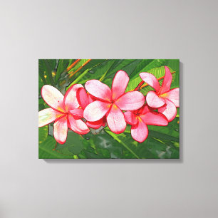 plumeria canvastryck