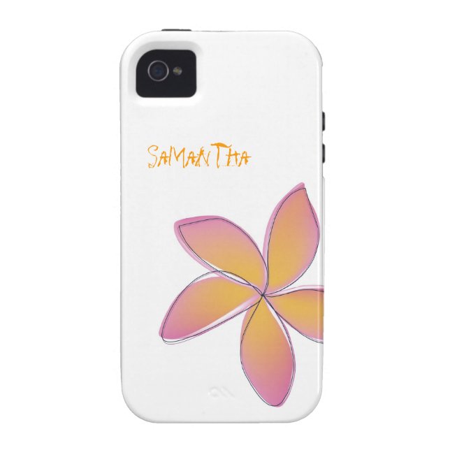 Plumeria Case-Mate iPhone Skal (Baksidan)