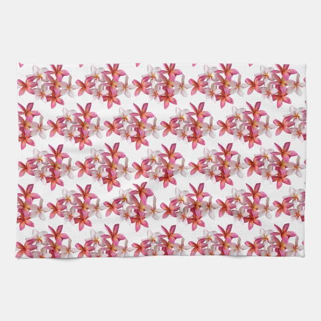 Plumeria Collage Kitchen Towel Kökshandduk (Horisontell)