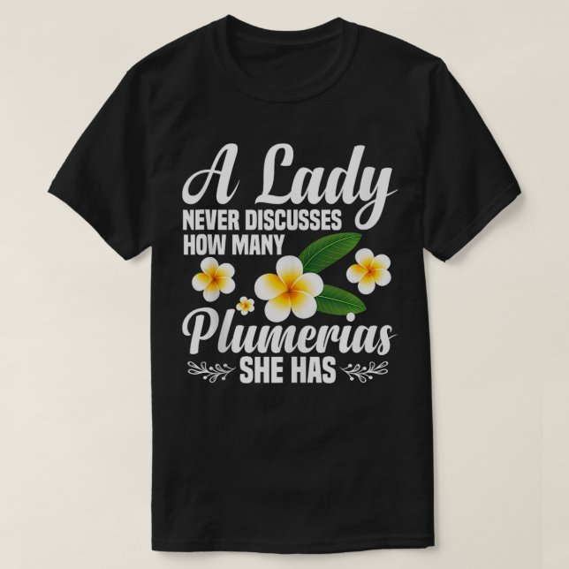 Plumeria Enthusiast Plumeria Seeds Plu T Shirt (Design framsida)