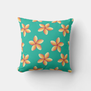 Plumeria, Flower, Hawaii, Blommigt Print Kudde