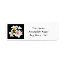 Plumeria Flowers Returetiketter