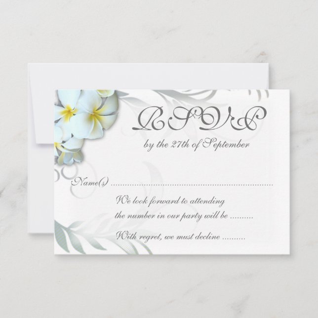 Plumeria Flumeria Flourish OSA Bröllop-inkapslings (Framsida)