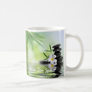 Plumeria för vatten för stenar för kaffemugg