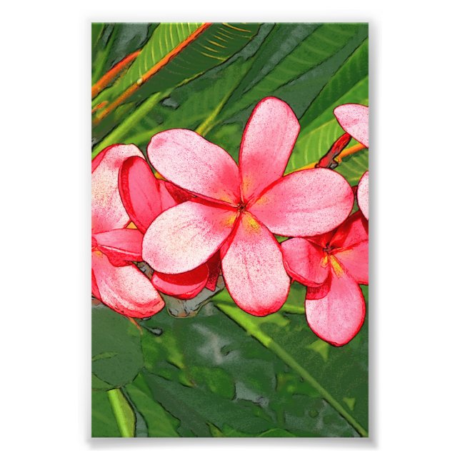 plumeria fototryck (Framsidan)
