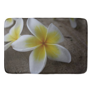 Plumeria - Frangipani Blommig Fotografi Badrumsmatta