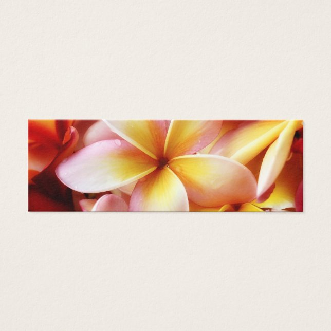 Plumeria Frangipani Hawaii Flower Customized Blank Litet Visitkort (Framsidan)