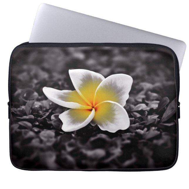 Plumeria Frangipani Hawaii Flower Laptop Fodral (Framsidan)