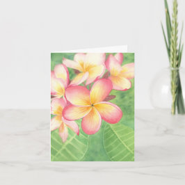 Plumeria-gratulationskort Kort