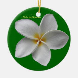 Plumeria-julens Helgdag Ornament