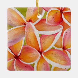 Plumeria Julgransprydnad Keramik