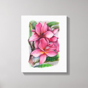 Plumeria-Kanvastryck Canvastryck