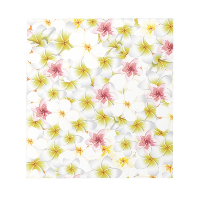 Plumeria Kärlek Me Anteckningsblock (Framsida)