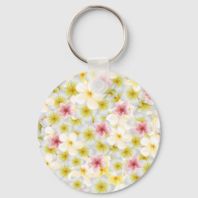 Plumeria Kärlek Me Nyckelring (Framsida)