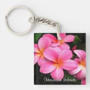 Plumeria Keychain