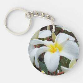 Plumeria Keychain