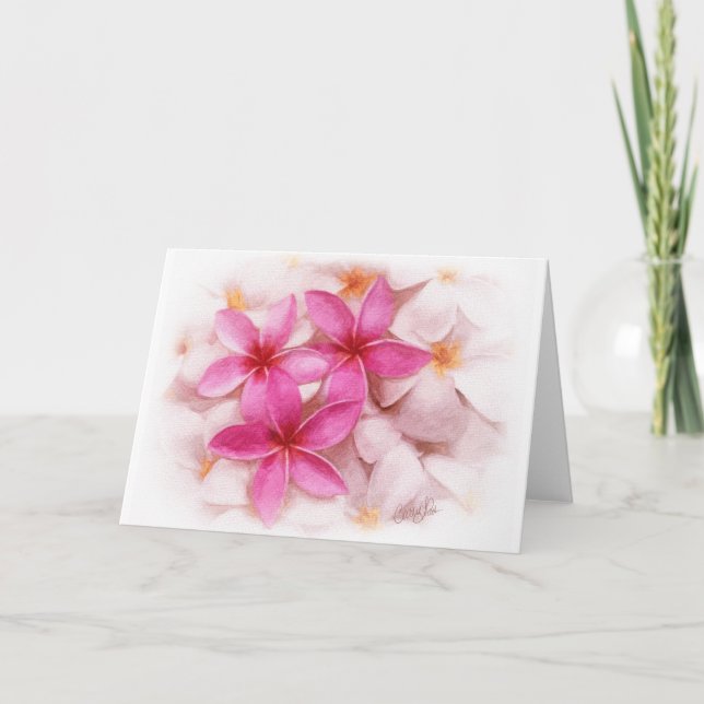 Plumeria Kort (Framsida)