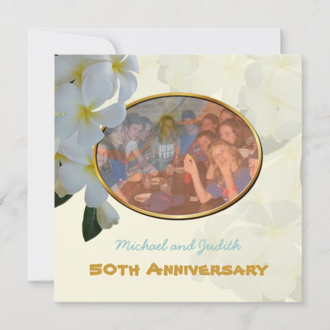 Plumeria Lei tropisk bild till anknytning Meddelande (Framsida)