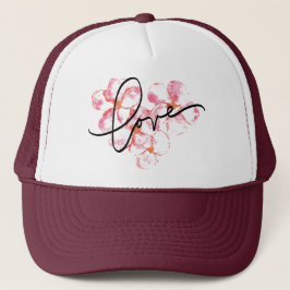 Plumeria Love Trucker Keps