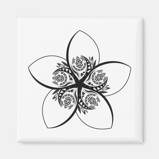 plumeria magnet (Framsidan)