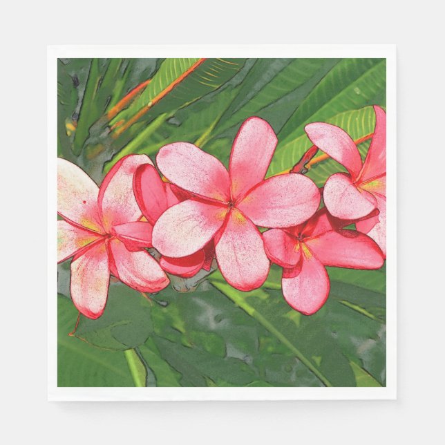 Plumeria Pappersservett (Framsidan)