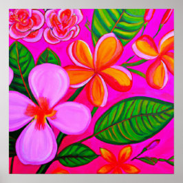 Plumeria Slår Poster