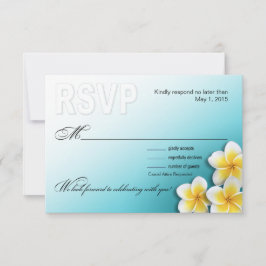 Plumeria Starfish Tropisk Strand RSVP OSA Kort