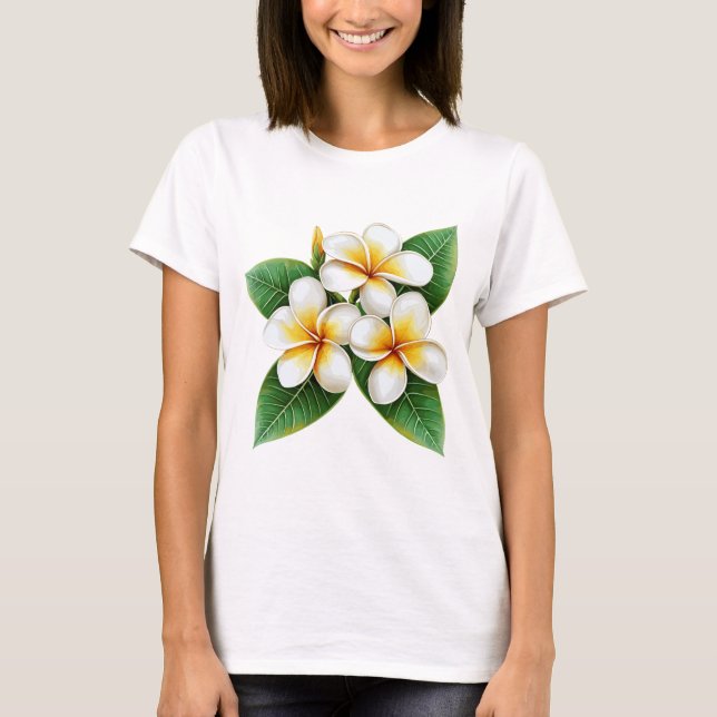Plumeria T Shirt (Framsida)