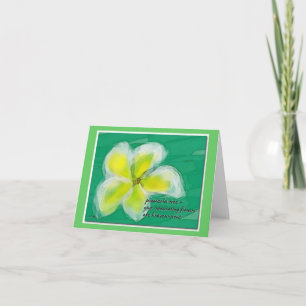 Plumeria Träd-anteckningskort Kort