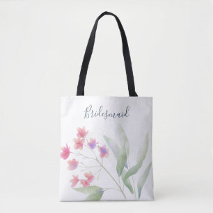 Plumeria Vatten Färg Tygkasse