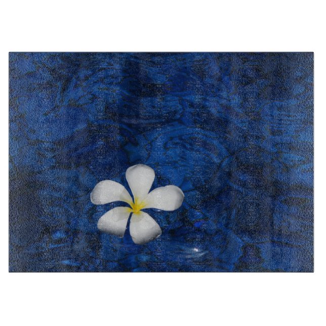 Plumeria Vit Blomma Blommönster (Framsidan)