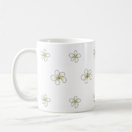 Plumeriablommans utformning kaffemugg