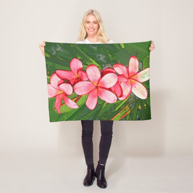 Plumerias Fleecefilt (På plats)