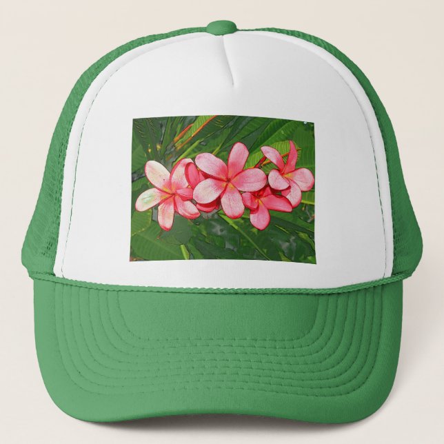 Plumerias rosa keps (Framsida)