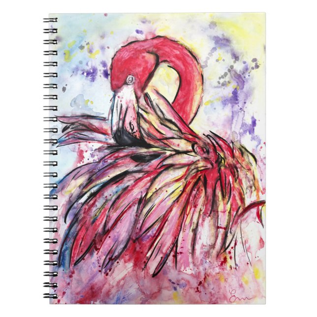 Plumes au rose anteckningsbok (Framsidan)