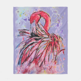 Plumes au rose fleecefilt