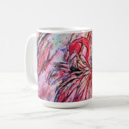 Plumes au rose kaffemugg