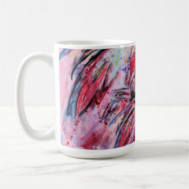 Plumes au rose kaffemugg