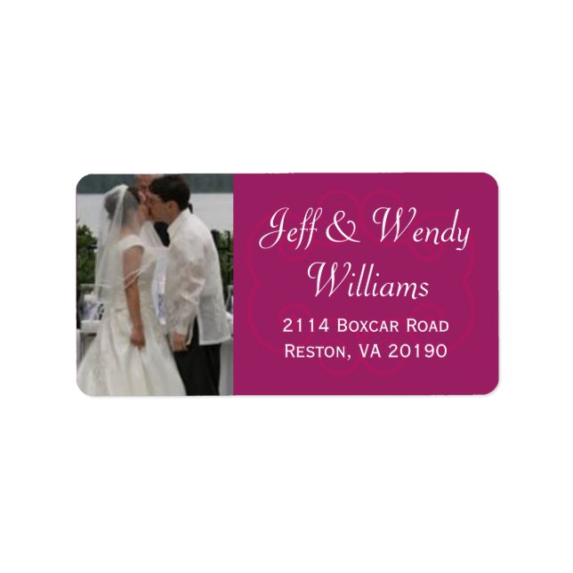 Plumfotetiketter Adressetikett (Framsidan)