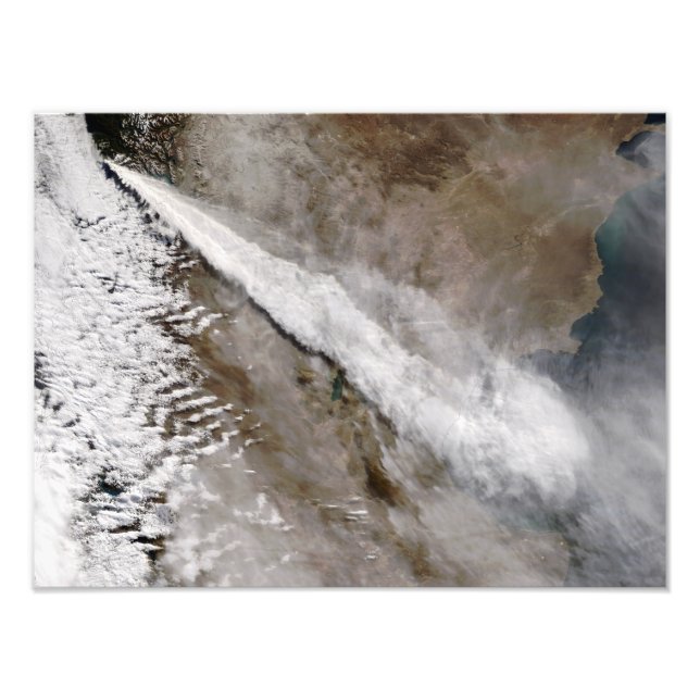 Plummen från utbrottet av Chaiten-vulkanen, Chile Fototryck (Framsidan)