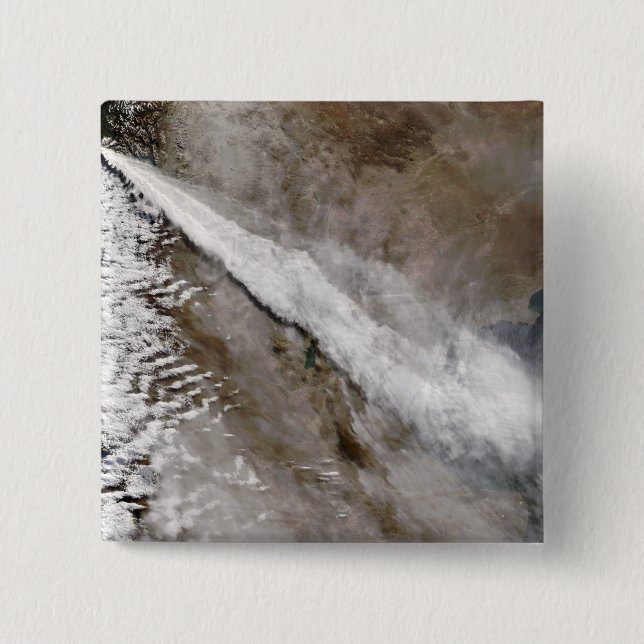 Plummen från utbrottet av Chaiten-vulkanen, Chile Knapp (Framsida)