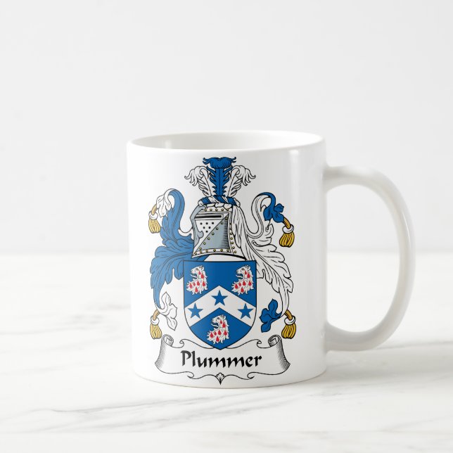Plummer familjvapensköld kaffemugg (Höger)
